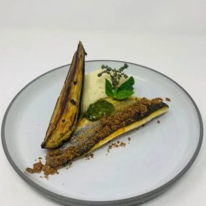 Filet de loup snacké
